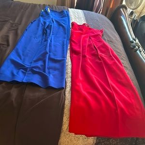 Wide leg pleated pants